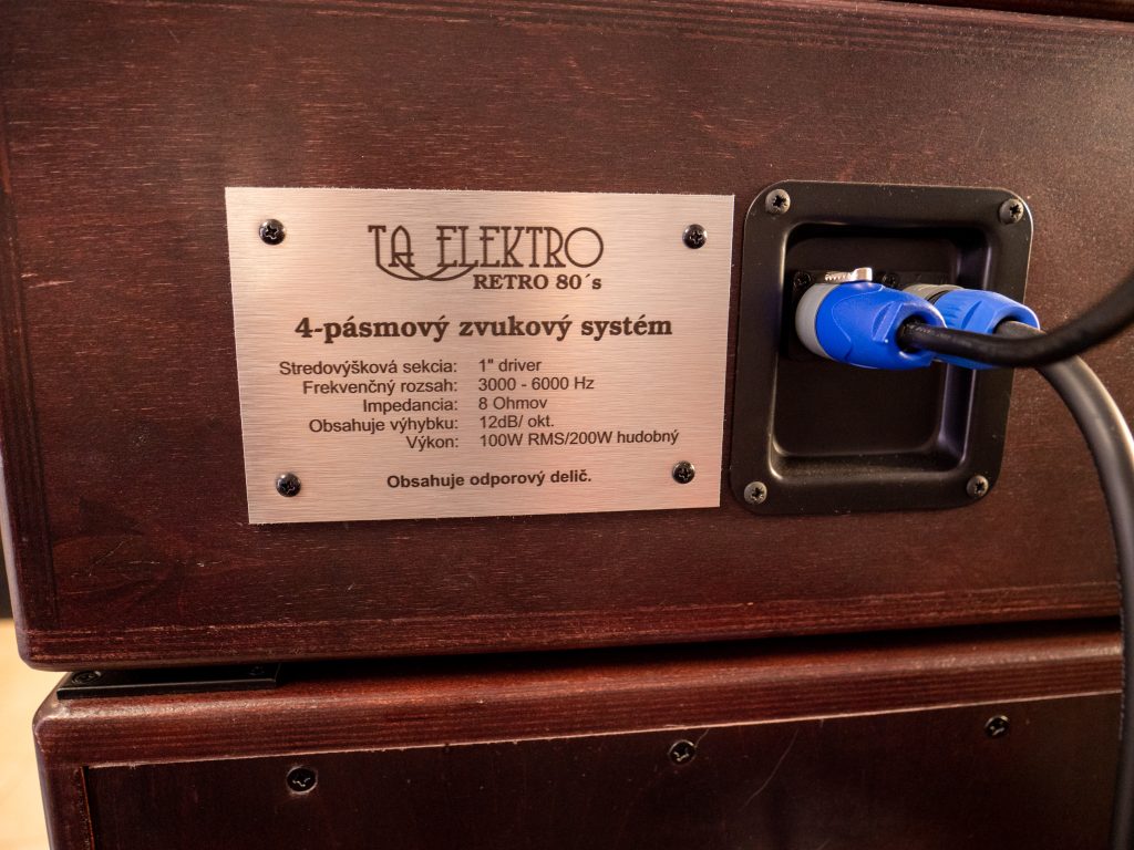 Štvorpásmové reprosústavy v retro štýle rokov osemdesiatych - unikátna zostava , vyrobená len v jednom páre! - obr. 7