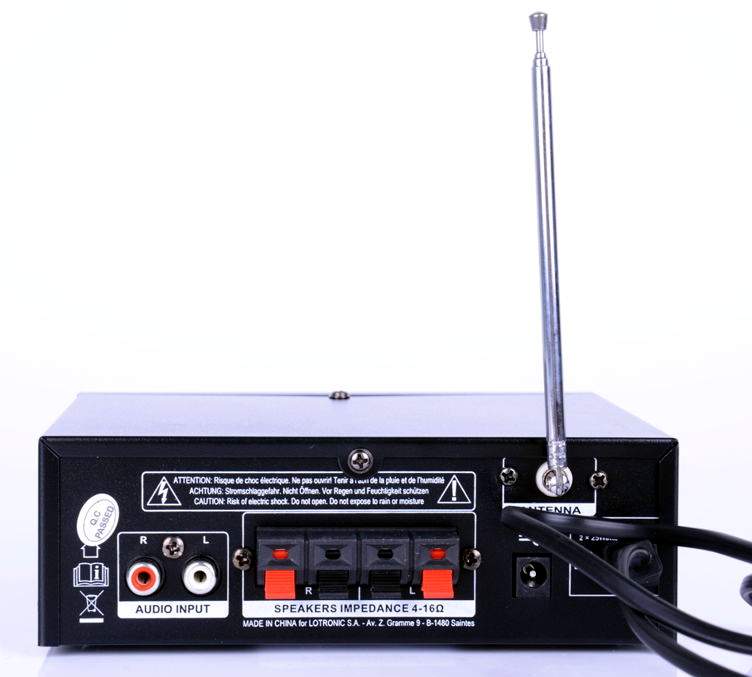 Ideálny malý stereofónny párty zosilňovač PLS1250USB-RC - obr. 3